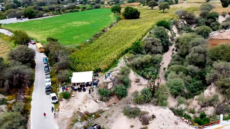 Toma en drone de Faro agroecologico Hidalgo escuela de campo Alfajayucan